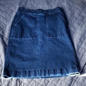 A demin skirt
